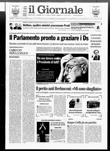 Il giornale : quotidiano del mattino